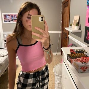 Pink brandy tank top